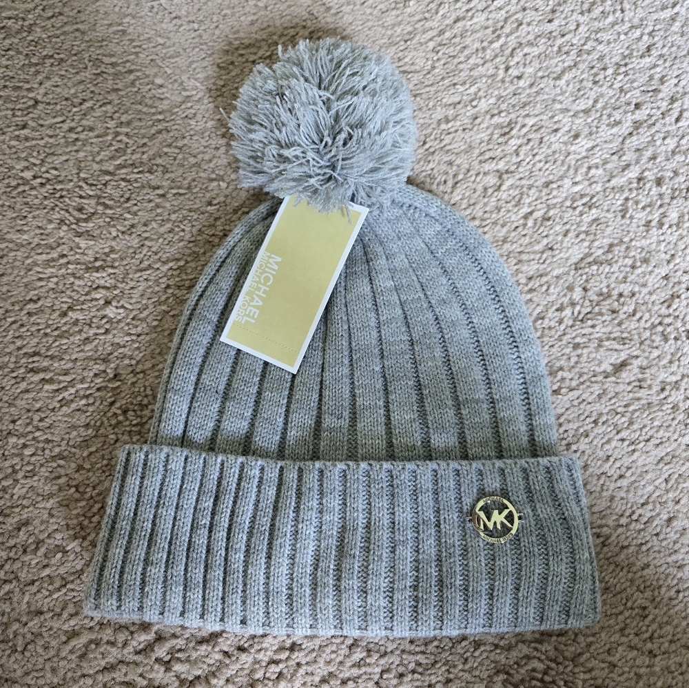 Michael Kors Pom Pom Knit Beanie